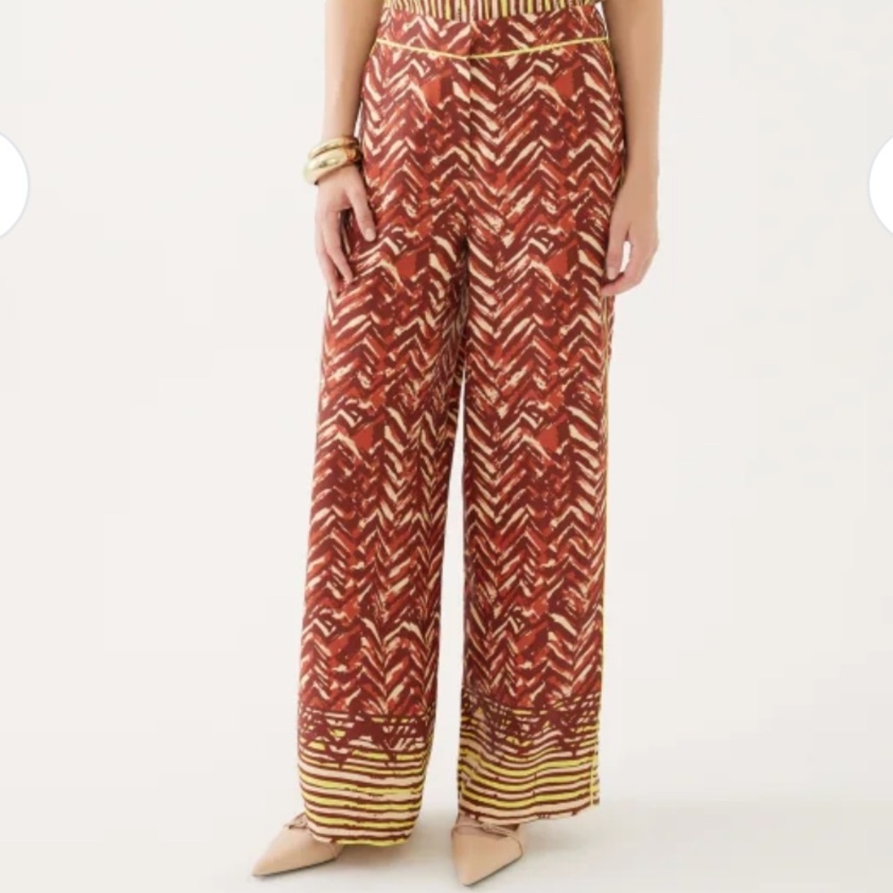NWT EXQUISE Intricately Patterned Trousers Sz 6